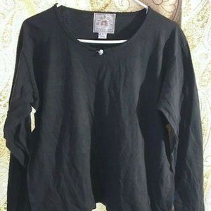 BAMBOLA LONG SLEEVE BLACK TOP MEDIUM